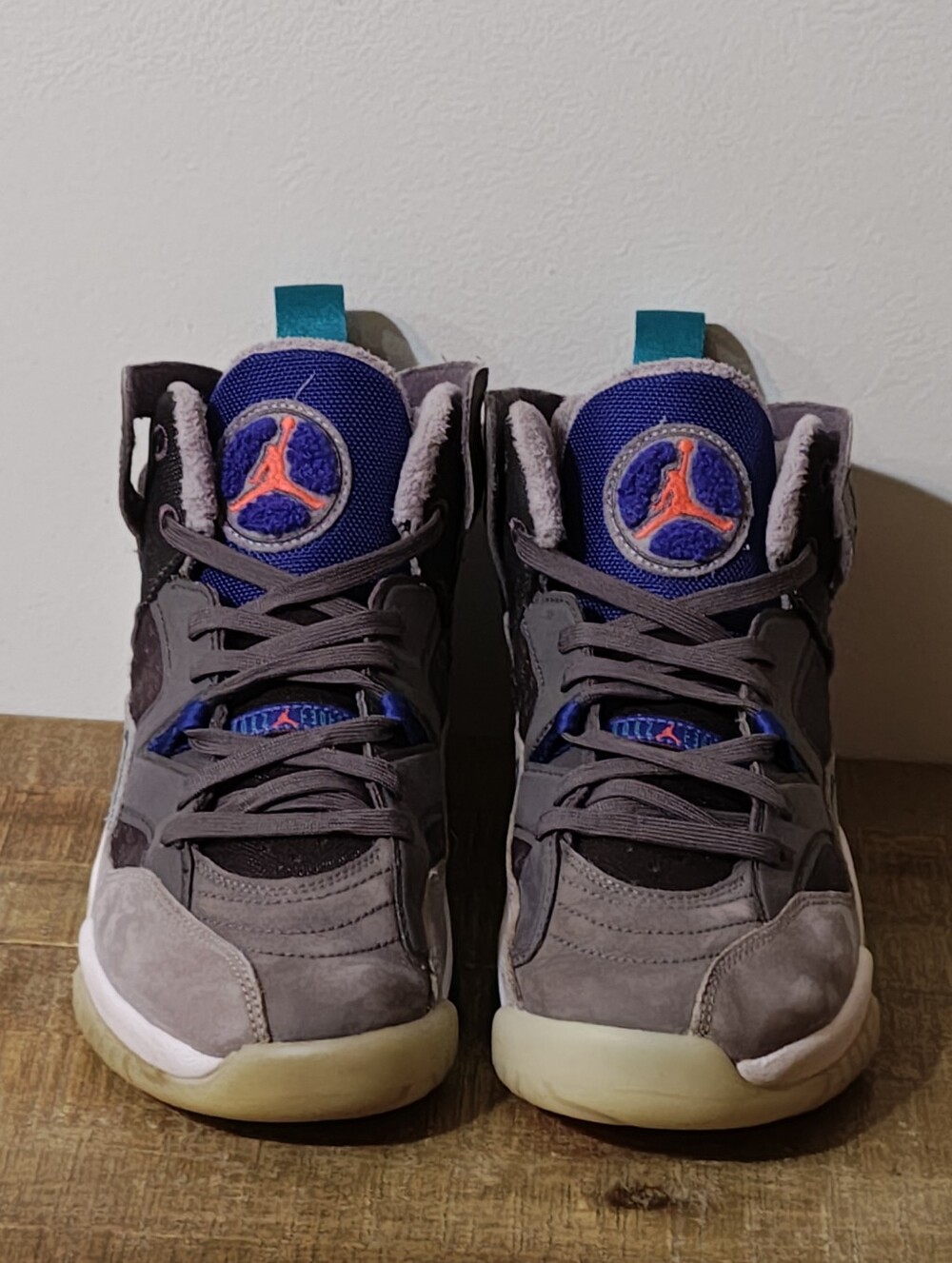Jordan Jumpman Two Trey (GS) 'Light Graphite Sport Royal' Kid's Size 6.5Y - Picture 3 of 7